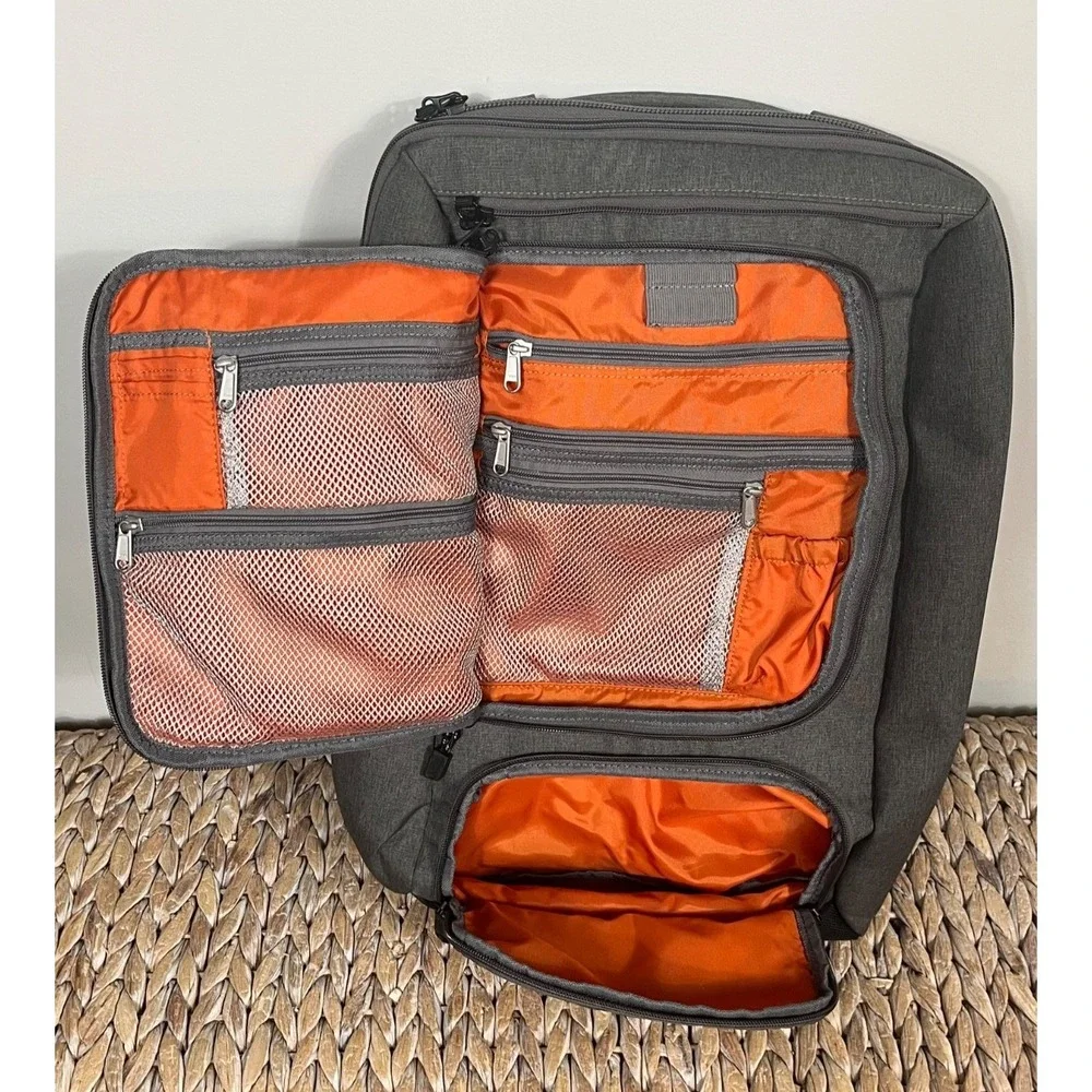 eBags Mother Lode Weekender Travel Backpack Carry On Convertible Heathered Gray